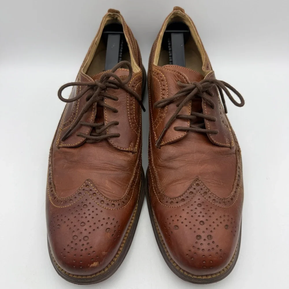 Cole‎ Haan Original Grand Wingtip Oxford Mens 10.5M Brown Leather C27845 Brogue
